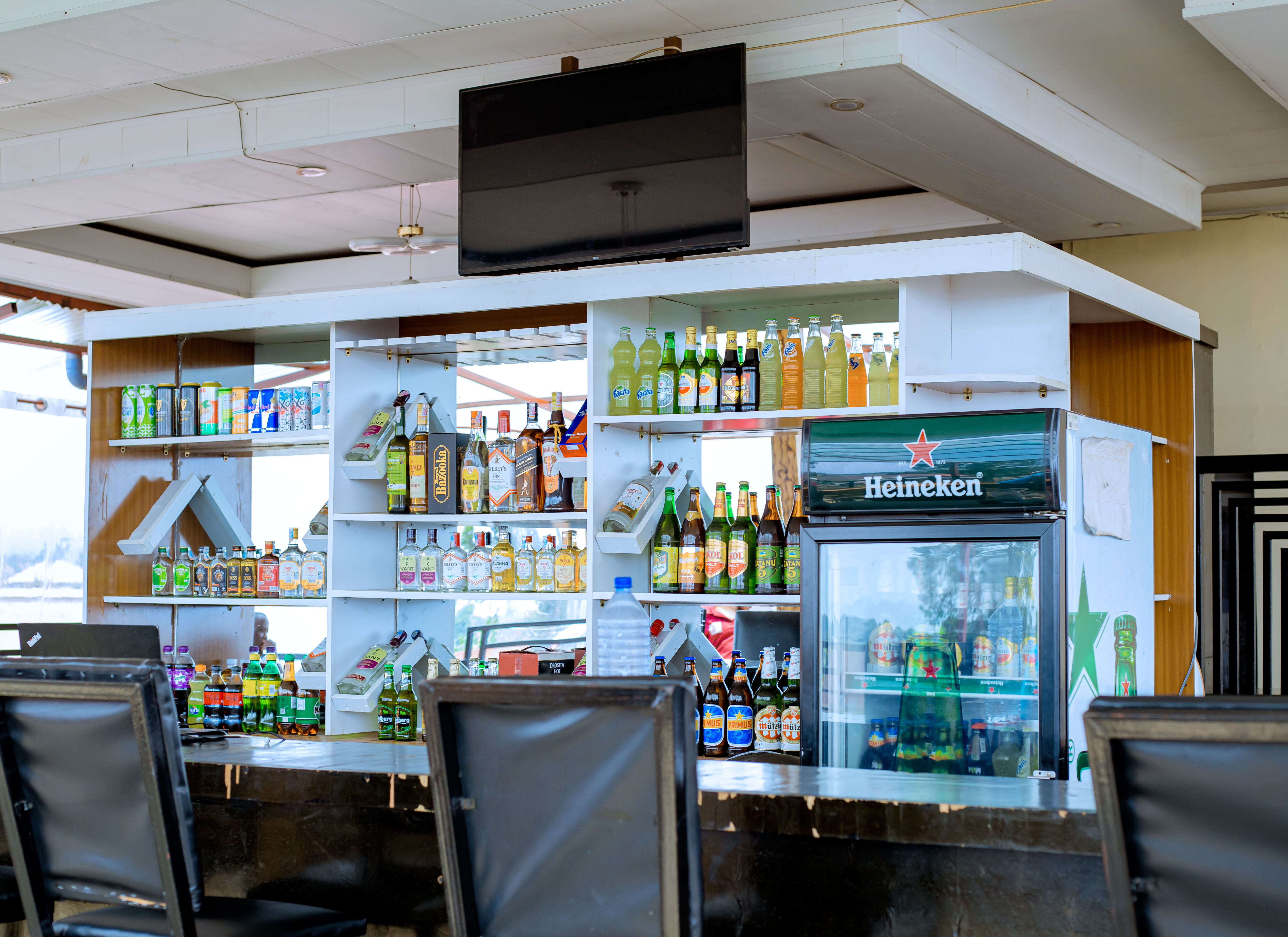 The bar at Ineza Motel